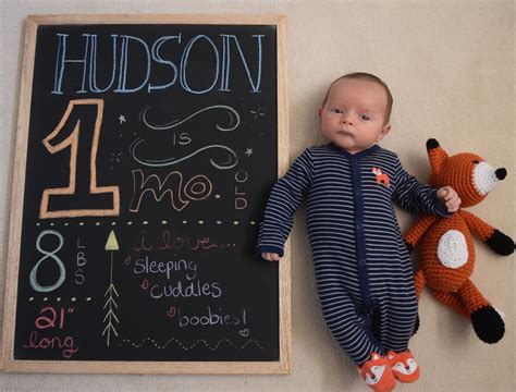 Baby Monthly Milestone Chalkboard Diy Idea For The Artistic Mommy