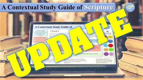 Contextual Study Guide Update Youtube