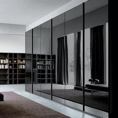 Do you think glass mirror bedroom furniture appears to be like great? Black smoke grey glass mirror wardrobe | Wardrobe door ...