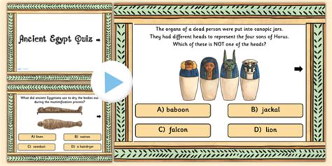 ancient egypt quiz powerpoint teacher made