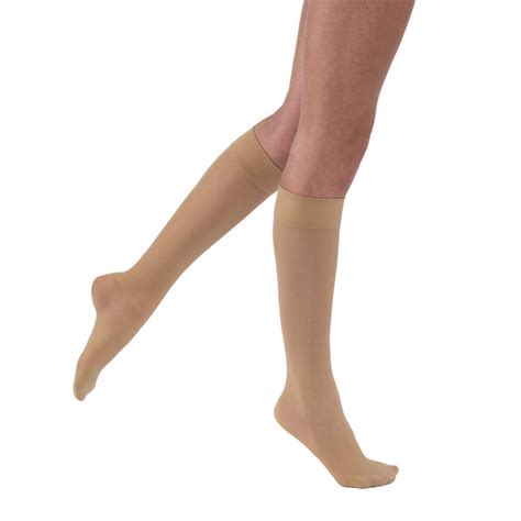 Jobst Medical Legwear Knee High Compression Stockings 15 20 Mmhg Beige Medium Color Natural