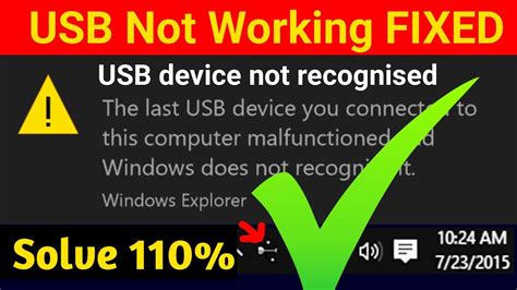 How To Fix Usb Not Recognized In Windows 10 Or 7 Fix Usb Device Not
