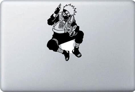 Naruto Shippuden Kakashi Hatake Sitting Vinyl Laptop Sticker