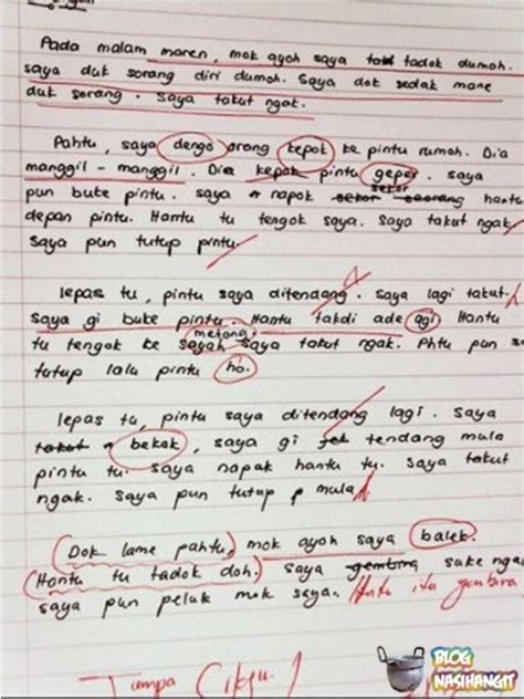 Ini nasi ganja paling padu aku pernah makan mantul beb. LAWAK: Bila Budak Ganu Tulis Karangan (berat nanang) - Que ...