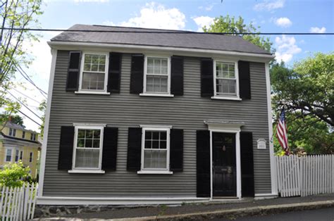 Gray Exterior Wblack Shutters Exterior Paint Colors For House House