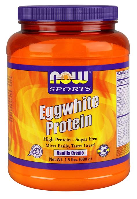 Now Sports Nutrition Egg White Protein 20 G With Bcaas Creamy