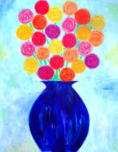 Vase Of Flowers 2016 Flower Painting Painting Flower Vases