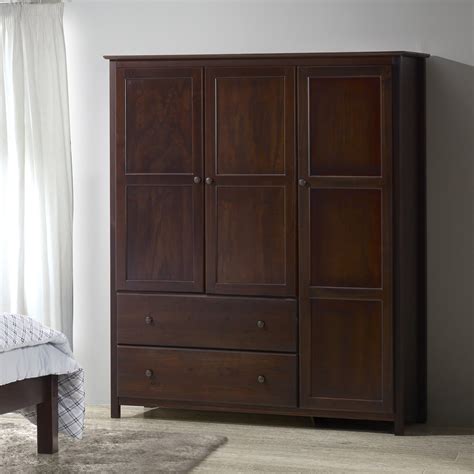 Bedroom design awesome armoire hanging rod wardrobe. Grain Wood Furniture Sheila Armoire & Reviews | Wayfair