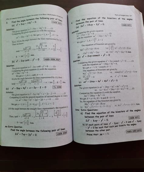 Basic Mathematics Grade 11 Guide Book Sajha Kitab