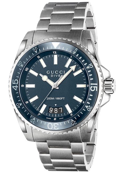 Enjoy free shipping, returns & complimentary gift wrapping. Gucci Dive Steel Blue Dial Mens Watch YA136203