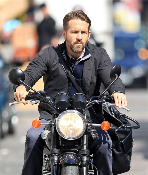 Ryan Reynolds On A Motorcycle Ryan Gosling Vs Ryan Reynolds