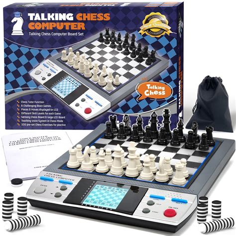 Buy Electronic Talking Chess Board Games With 8 In 1 Talking Computer
