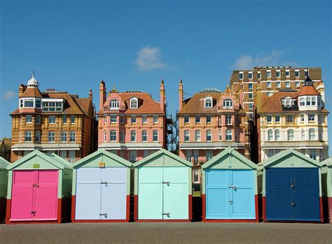 Colorful Beach Huts Brighton Uk By Simon Russell