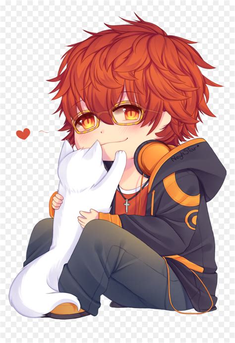 Thumb Image Mystic Messenger 707 Chibi Hd Png Download Vhv