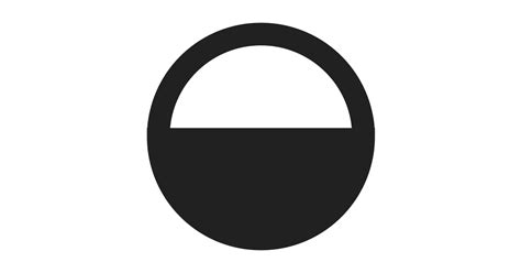 Circle Half Fill Free Vector Icon Iconbolt