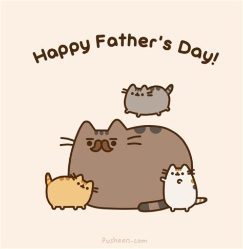 Día Del Padre Pusheen Cute Pusheen Cat Pusheen Love