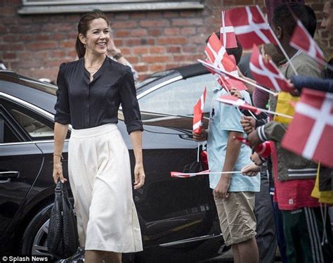 Princess Mary Smiled At The Excited Waiting Crowd As She Arrived At The