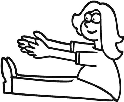 Download Exercise While Sitting Coloring Pages : Kids Play Color