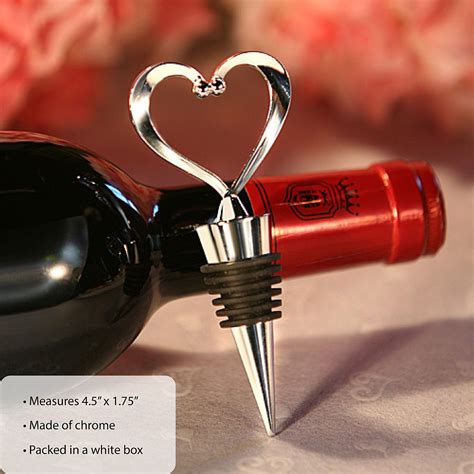 bottle stoppers heart wine fashioncraft