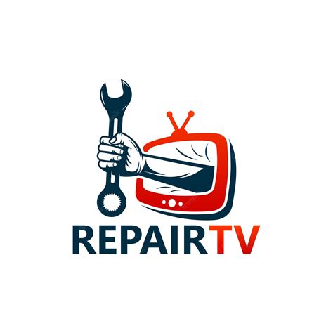 Premium Vector Repair Television Logo Template Design Vector Emblem
