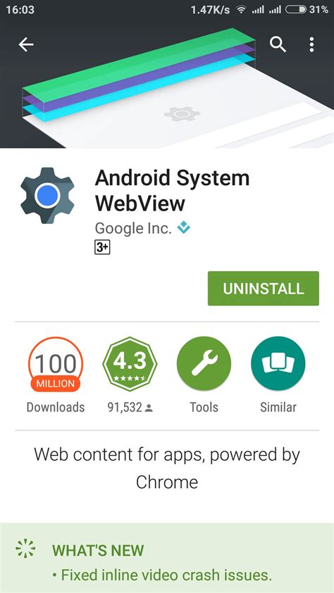 What Is The Use Of Android System Webview Android Enthusiasts Stack