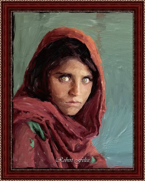 The Afghan Girl Digital Painting By Felixroberto On Deviantart