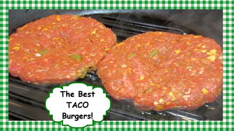 How To Make Easy Mexican Taco Burgers ~ Tex Mex Burger Recipe Youtube
