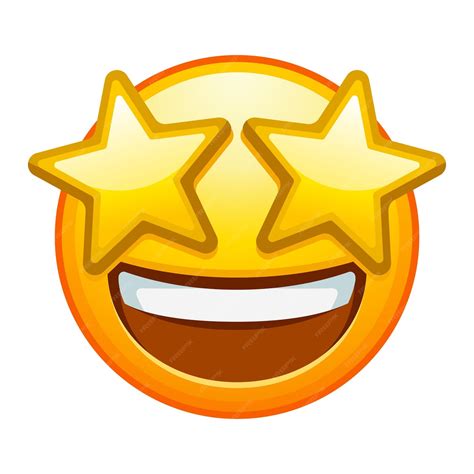 Premium Vector Top Quality Emoticon Starry Eyed Emoji Excited