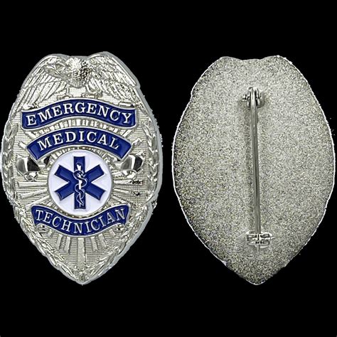 Emergency Medical Technician Badge Full Size Emt Paramedic Etsy