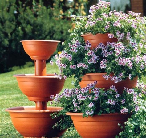 Plant Stand With Three Tier From Terracotta