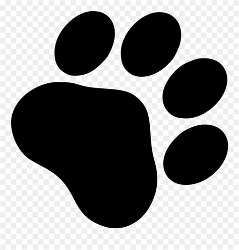 Free Dog Paw Png Clip Free Library - Dog Paw Svg Free Transparent Png