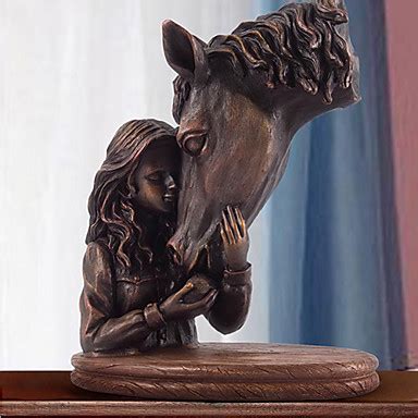 Decorative pieces like miniature wooden horses that are carved from. Girl and Horse Home Decor 2015 - $39.99