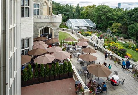 Dine At The Castle Casa Loma Turning Stunning Gardens Into Outdoor