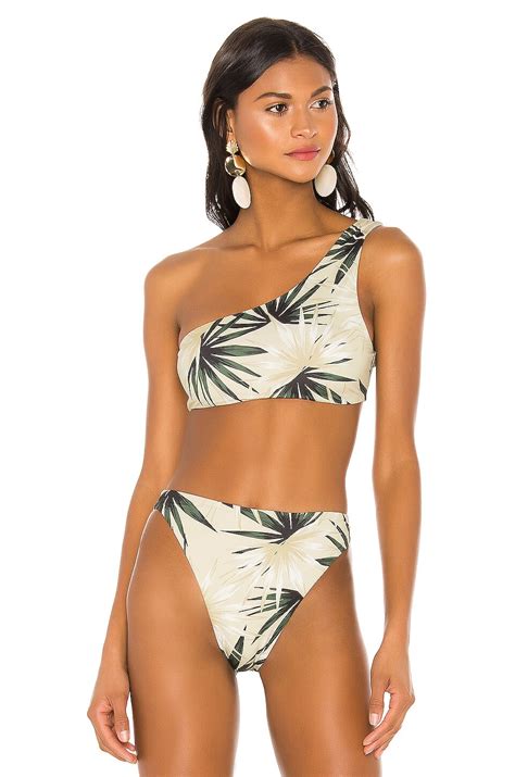 Beach Riot Leila Bikini Top In Palm Revolve