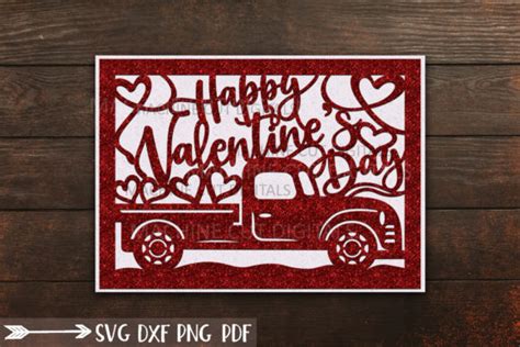 Happy Valentines Day Card Svg Cut out (Graphic) by Cornelia · Creative