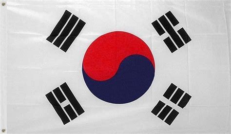 Bandera De Corea Del Sur 150 X 90cm Tkd Taekwondo 24900 En