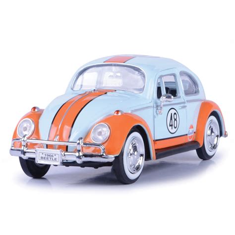 1966 Volkswagen Beetle With Gulf Livery 124 Scale Diecast Model By