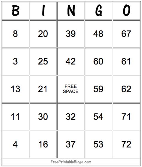 Free printable bingo card generator and virtual bingo games. 49 Printable Bingo Card Templates | Bingo card template ...