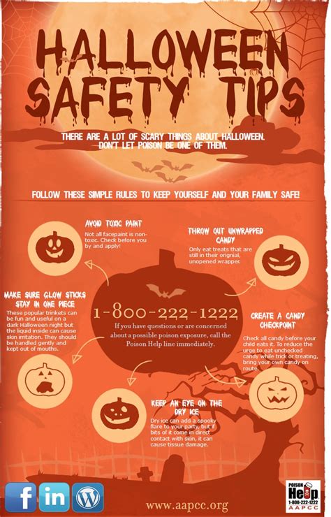 Aapcc Halloween Safety Infographic Halloween Safety Tips Halloween
