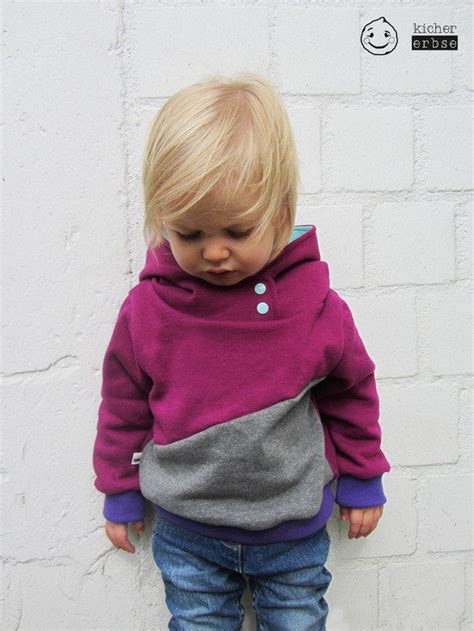 Schnittmuster und nähanleitungen von textilsucht®. Baby- und Kleinkind Hoodie "Geo Beere" aus warmem Sweater ...