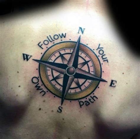 50 Simple Compass Tattoos For Men Directional Design Ideas