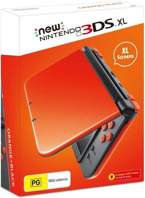 New Nintendo 3ds Xl Orange And Black
