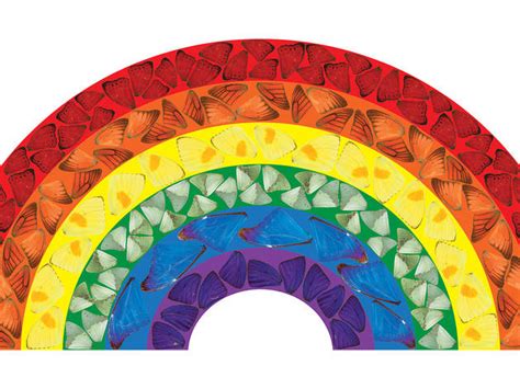 Damien Hirst Has Made Rainbow Art For Your Window Using The Wings Of