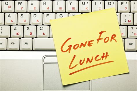 The Importance Of Taking A Lunch Break