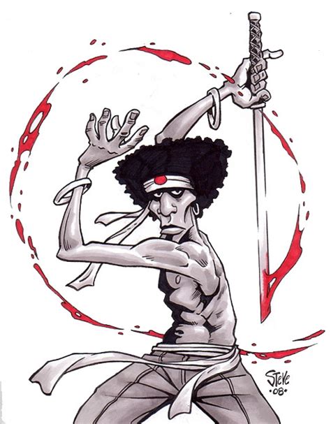 Afro Samurai In Steve Willhites Artwork Comic Art Gallery Room