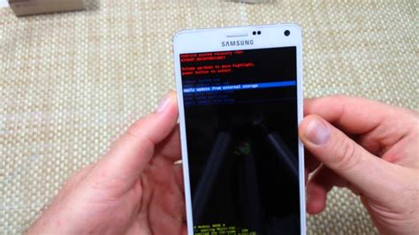 Samsung Galaxy Note 4 How To Hard Reset Thru Android Recovery Alternate