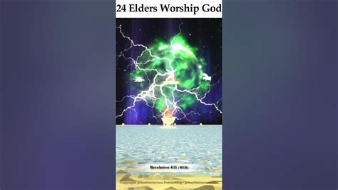 The Throne Of God 24 Elders Worship God In Heaven Throw Their Crowns