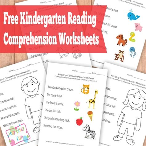 23 Kindergarten Reading Comprehension Worksheets Pdf Tips Reading