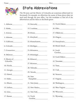 You can use these american geography worksheets in schools or at home and they are colourful and well designed. 50 States and Capital Cities Worksheets for Upper ...