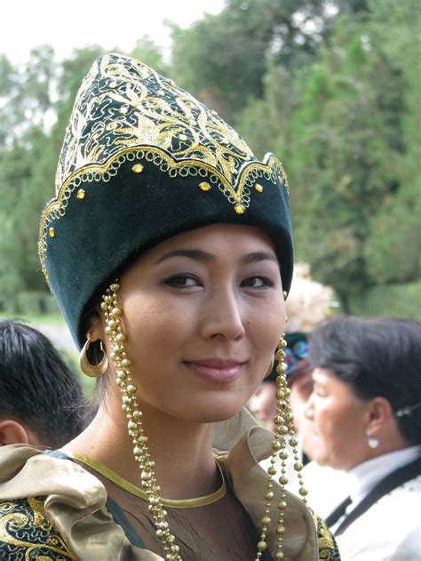 Kazakh Girl In National Dress By Jonathan Newell National Dress